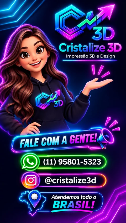 Mascote original da Cristalize3D